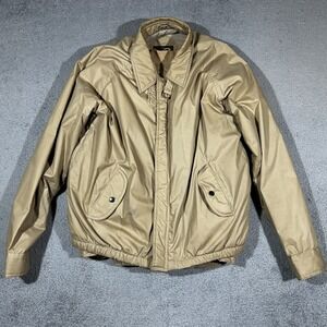 90's Foxrun Vintage MENS 2in1 Bomber Jackets Beige Size  42 Puffer Vest Inside